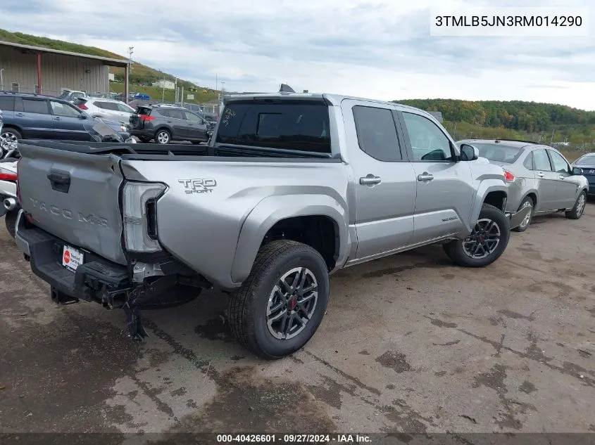 2024 Toyota Tacoma Trd Sport VIN: 3TMLB5JN3RM014290 Lot: 40426601