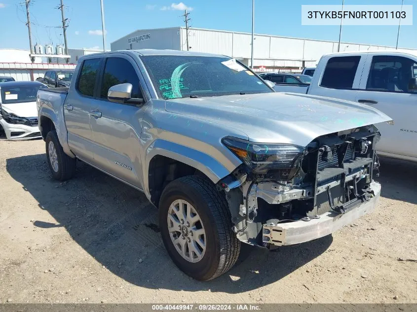 3TYKB5FN0RT001103 2024 Toyota Tacoma Sr5