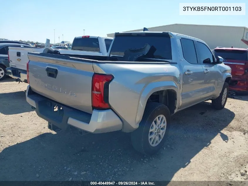 3TYKB5FN0RT001103 2024 Toyota Tacoma Sr5