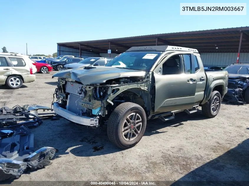 2024 Toyota Tacoma Trd Sport VIN: 3TMLB5JN2RM003667 Lot: 40490045