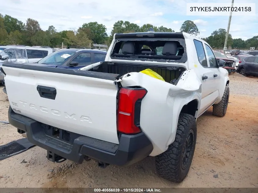 2024 Toyota Tacoma Sr VIN: 3TYKE5JNXRT024158 Lot: 40556039