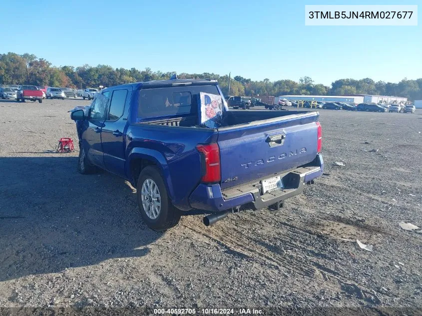 2024 Toyota Tacoma Sr5 VIN: 3TMLB5JN4RM027677 Lot: 40592705