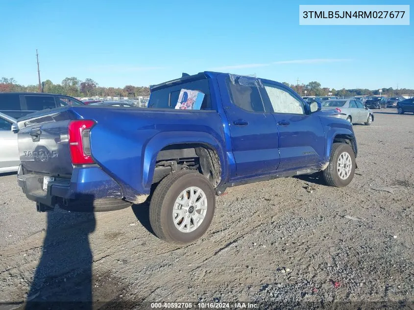 2024 Toyota Tacoma Sr5 VIN: 3TMLB5JN4RM027677 Lot: 40592705