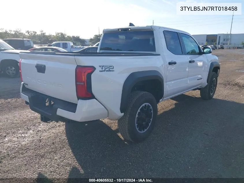 2024 Toyota Tacoma Trd Off Road VIN: 3TYLB5JN7RT018458 Lot: 40605532