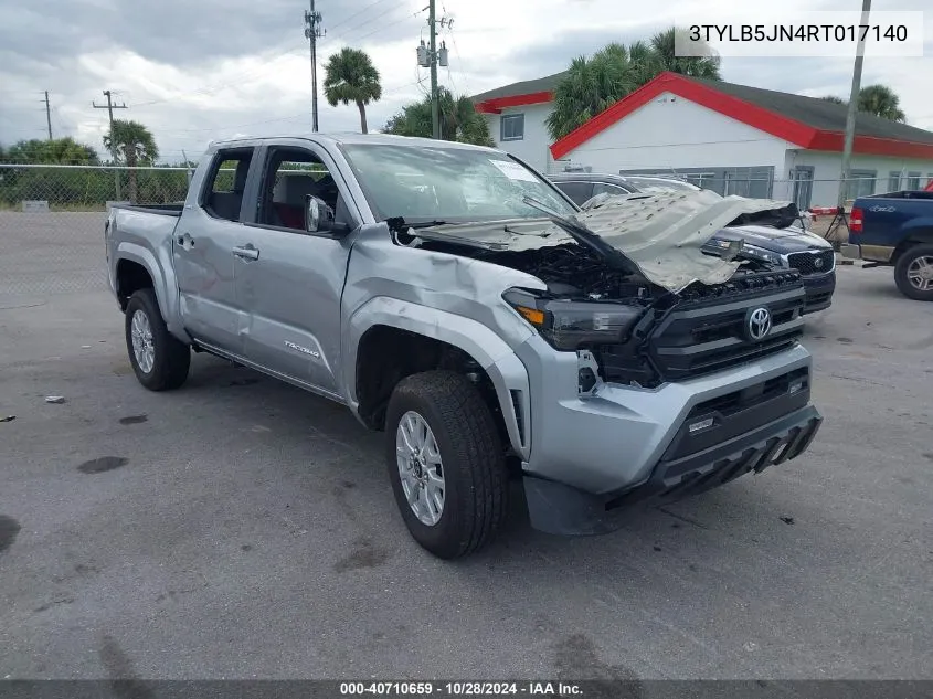 2024 Toyota Tacoma Sr5 VIN: 3TYLB5JN4RT017140 Lot: 40710659