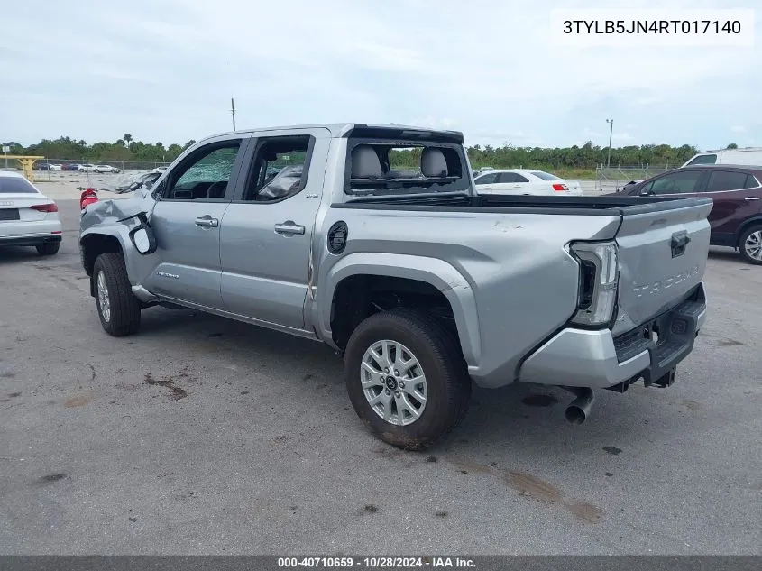 2024 Toyota Tacoma Sr5 VIN: 3TYLB5JN4RT017140 Lot: 40710659