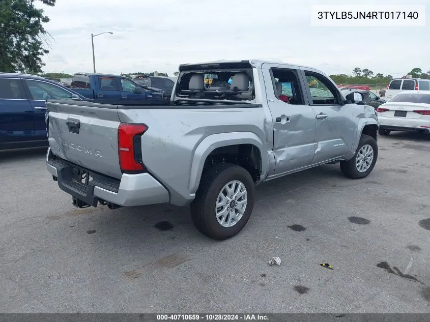 2024 Toyota Tacoma Sr5 VIN: 3TYLB5JN4RT017140 Lot: 40710659