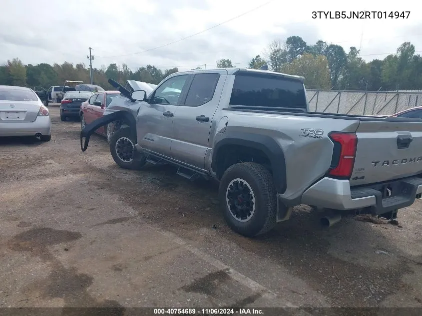 2024 Toyota Tacoma Trd Off Road VIN: 3TYLB5JN2RT014947 Lot: 40754689