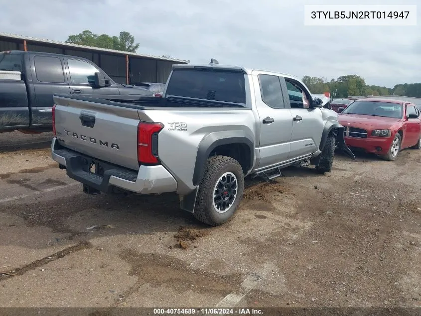 2024 Toyota Tacoma Trd Off Road VIN: 3TYLB5JN2RT014947 Lot: 40754689