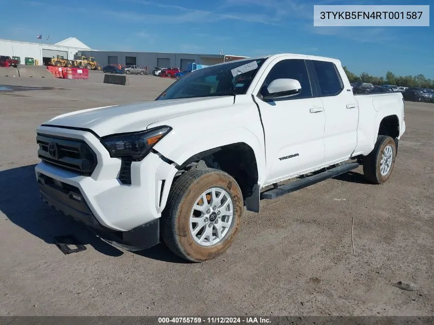 2024 Toyota Tacoma Sr5 VIN: 3TYKB5FN4RT001587 Lot: 40755759