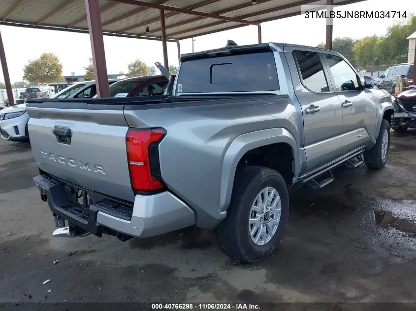 2024 Toyota Tacoma Sr5 VIN: 3TMLB5JN8RM034714 Lot: 40766298