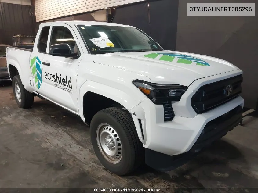 2024 Toyota Tacoma Sr VIN: 3TYJDAHN8RT005296 Lot: 40833304