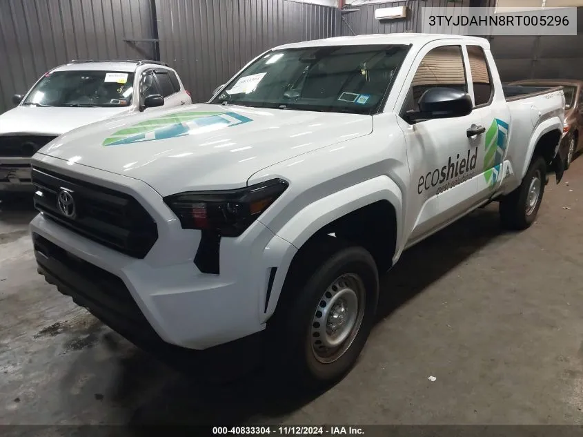 2024 Toyota Tacoma Sr VIN: 3TYJDAHN8RT005296 Lot: 40833304