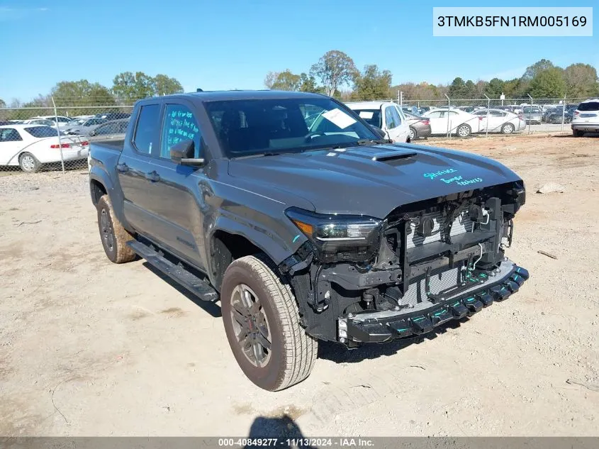 2024 Toyota Tacoma Trd Sport VIN: 3TMKB5FN1RM005169 Lot: 40849277