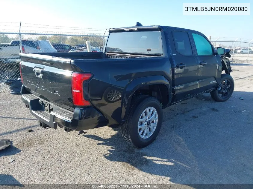 2024 Toyota Tacoma Sr5 VIN: 3TMLB5JN0RM020080 Lot: 40859223