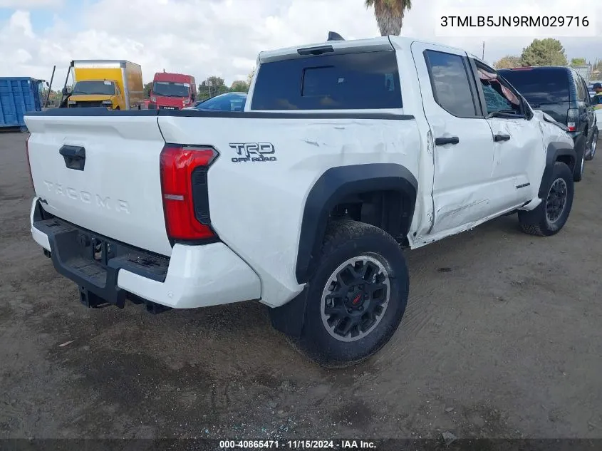 2024 Toyota Tacoma Trd Off Road VIN: 3TMLB5JN9RM029716 Lot: 40865471