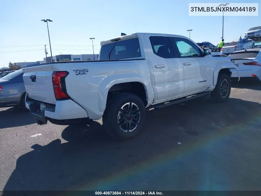 2024 Toyota Tacoma Trd Sport VIN: 3TMLB5JNXRM044189 Lot: 40873684