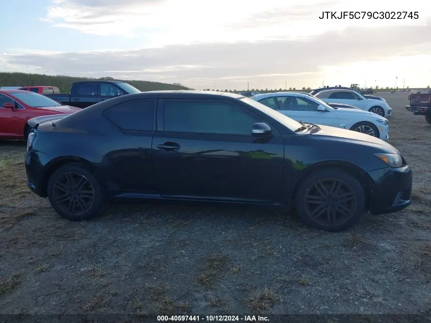 2012 Scion Tc VIN: JTKJF5C79C3022745 Lot: 40597441