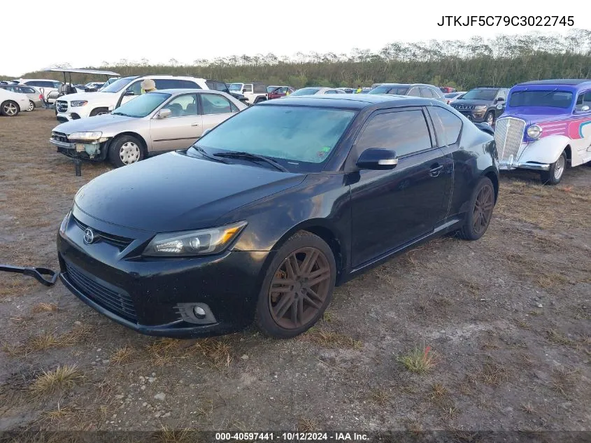 2012 Scion Tc VIN: JTKJF5C79C3022745 Lot: 40597441