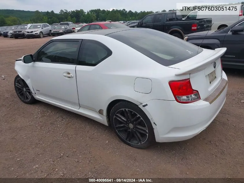 2013 Scion Tc VIN: JTKJF5C76D3051475 Lot: 40095541