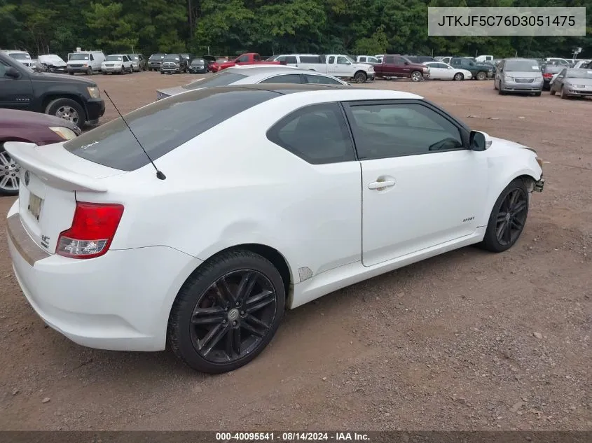 2013 Scion Tc VIN: JTKJF5C76D3051475 Lot: 40095541