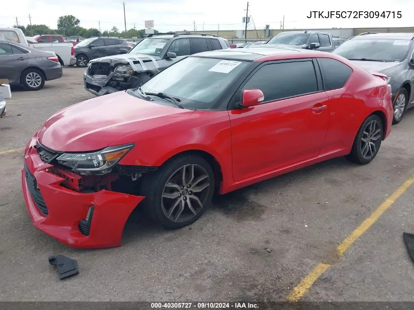 2015 Scion Tc VIN: JTKJF5C72F3094715 Lot: 40305727