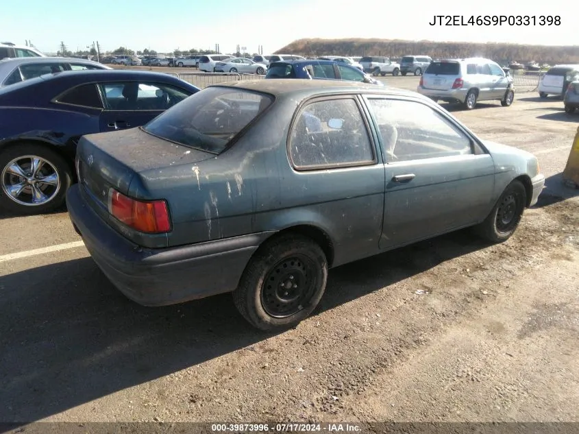 1993 Toyota Tercel Std VIN: JT2EL46S9P0331398 Lot: 39873996