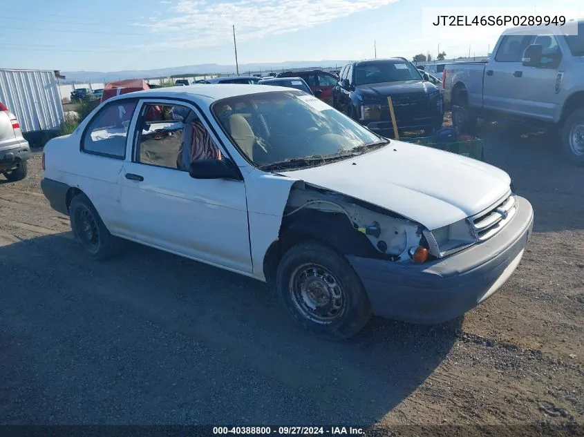 1993 Toyota Tercel Std VIN: JT2EL46S6P0289949 Lot: 40388800