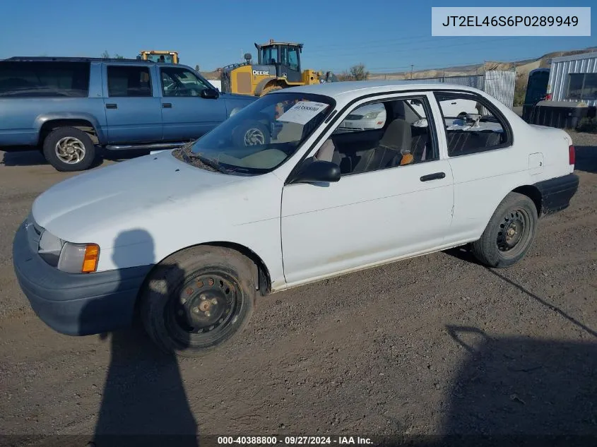 1993 Toyota Tercel Std VIN: JT2EL46S6P0289949 Lot: 40388800