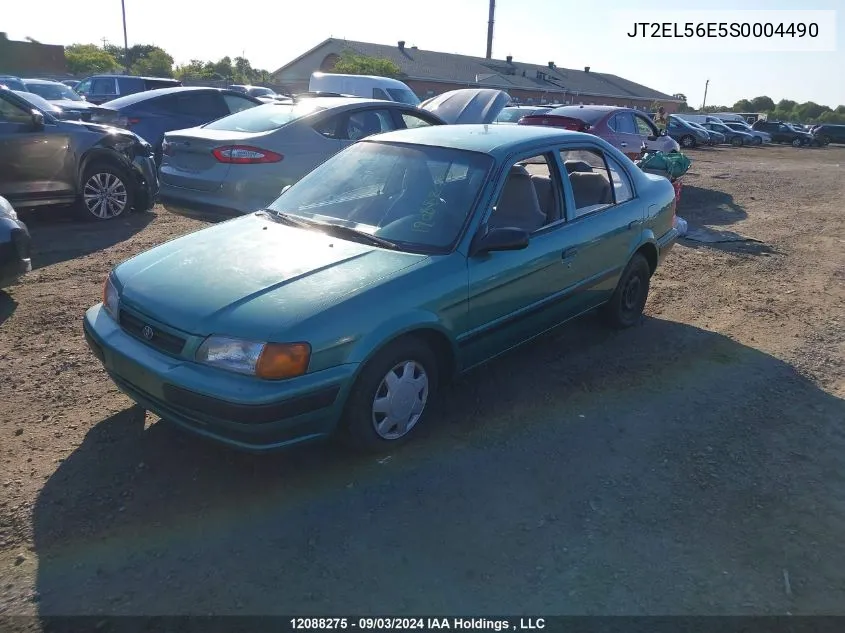 1995 Toyota Tercel Dx VIN: JT2EL56E5S0004490 Lot: 12088275