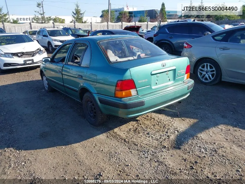 1995 Toyota Tercel Dx VIN: JT2EL56E5S0004490 Lot: 12088275