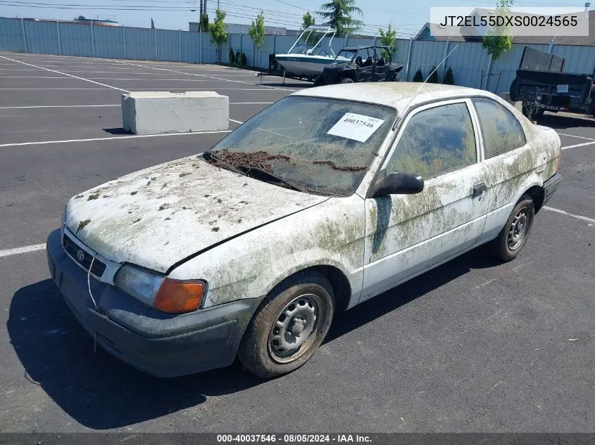 1995 Toyota Tercel Std VIN: JT2EL55DXS0024565 Lot: 40037546