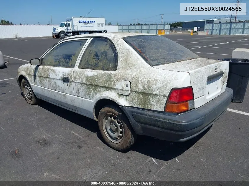 1995 Toyota Tercel Std VIN: JT2EL55DXS0024565 Lot: 40037546