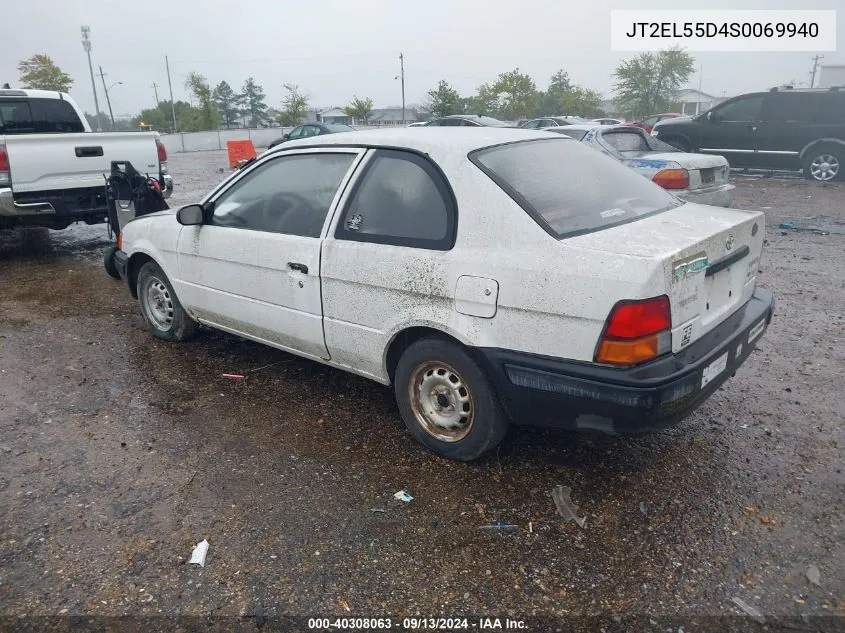 1995 Toyota Tercel Std VIN: JT2EL55D4S0069940 Lot: 40308063