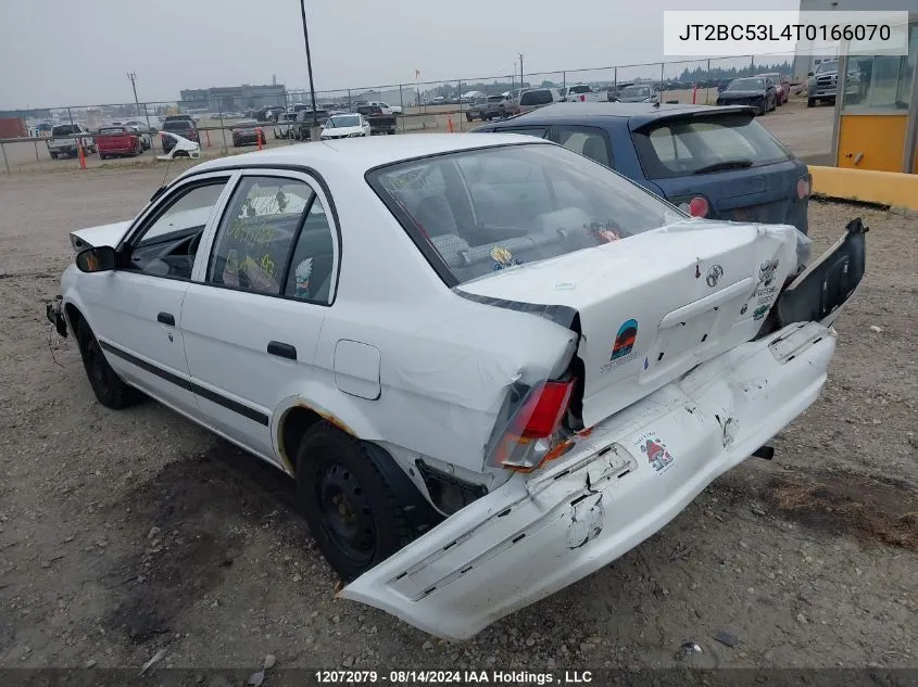 1996 Toyota Tercel Dx VIN: JT2BC53L4T0166070 Lot: 12072079