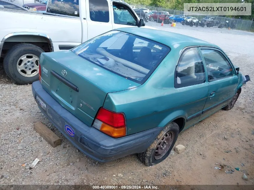 1996 Toyota Tercel Std/Dx VIN: JT2AC52LXT0194601 Lot: 40389001