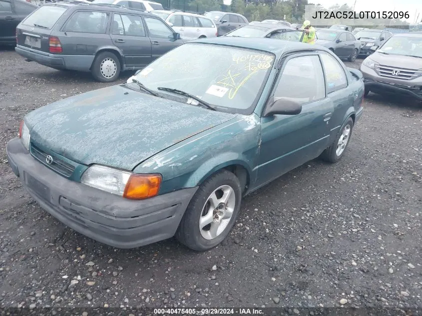 1996 Toyota Tercel Std/Dx VIN: JT2AC52L0T0152096 Lot: 40475405