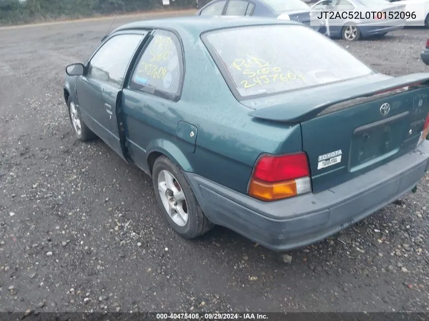 1996 Toyota Tercel Std/Dx VIN: JT2AC52L0T0152096 Lot: 40475405