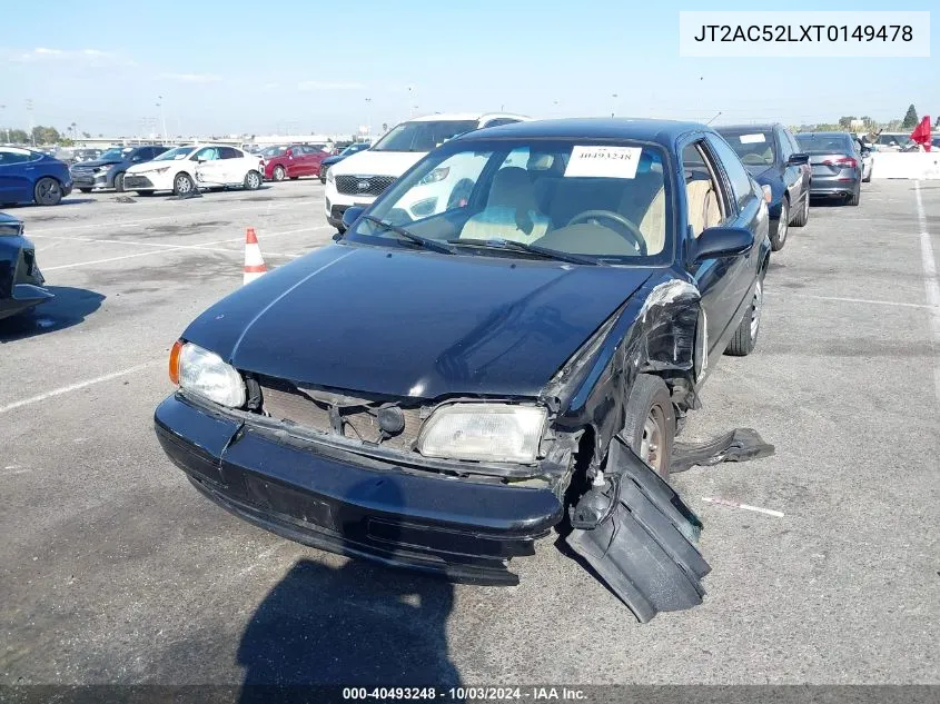 1996 Toyota Tercel Std/Dx VIN: JT2AC52LXT0149478 Lot: 40493248