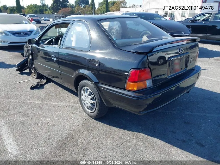 1996 Toyota Tercel Std/Dx VIN: JT2AC52LXT0149478 Lot: 40493248