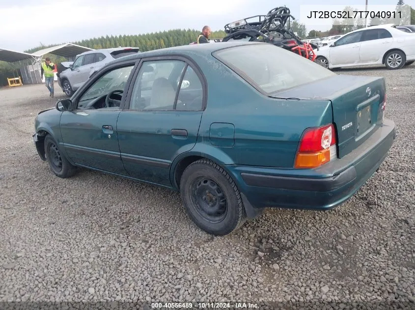 1996 Toyota Tercel Dx VIN: JT2BC52L7T7040911 Lot: 40556489