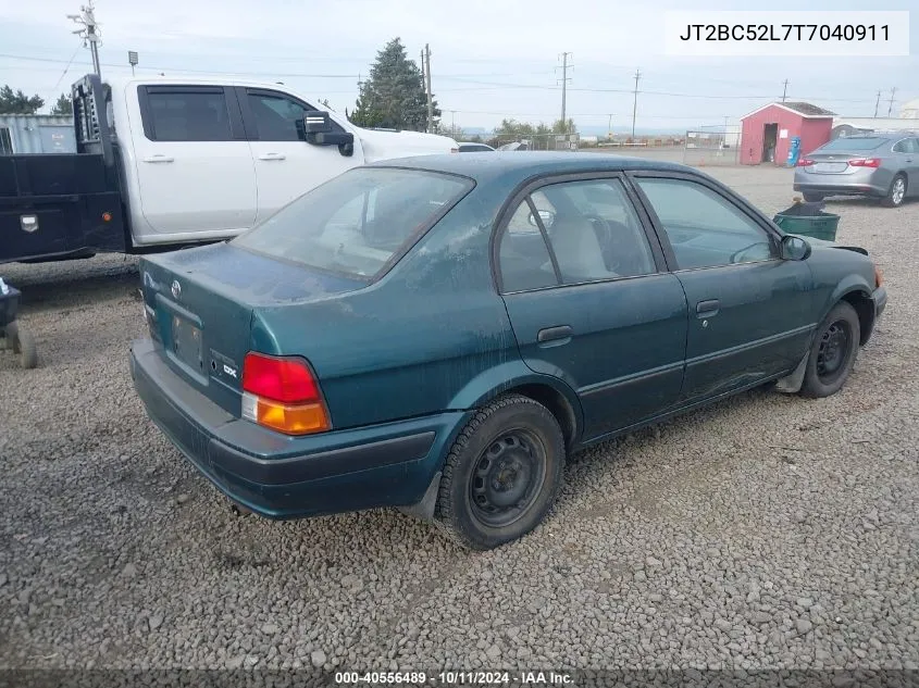 1996 Toyota Tercel Dx VIN: JT2BC52L7T7040911 Lot: 40556489