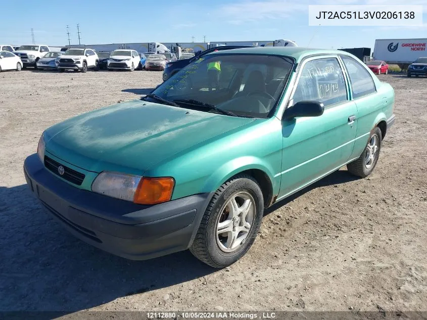 JT2AC51L3V0206138 1997 Toyota Tercel Ce