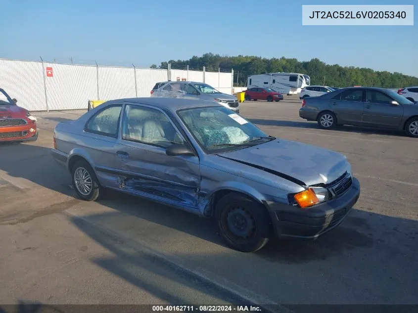 1997 Toyota Tercel Ce VIN: JT2AC52L6V0205340 Lot: 40162711