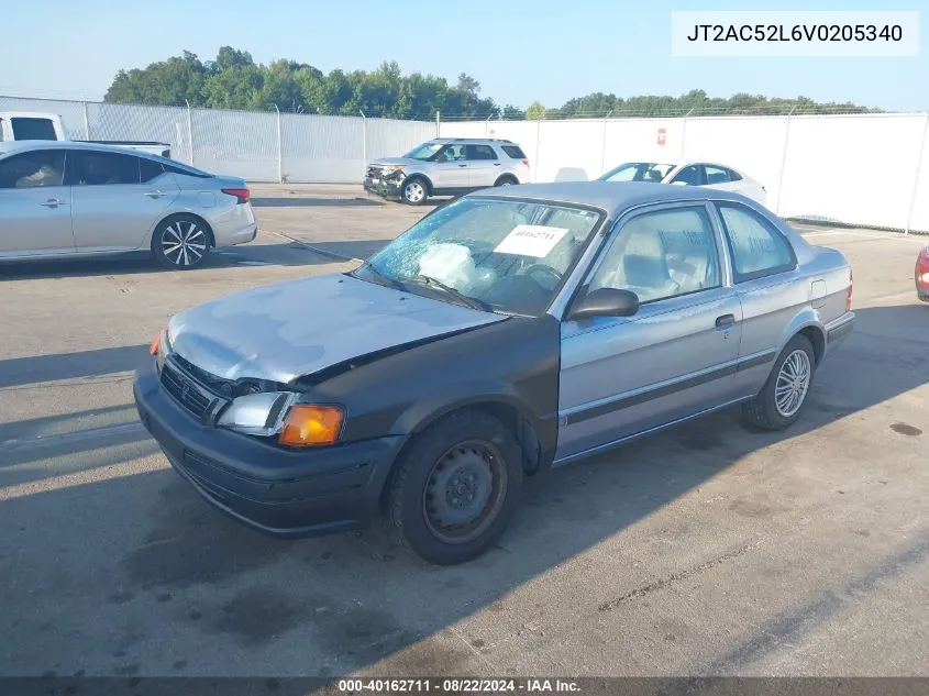 1997 Toyota Tercel Ce VIN: JT2AC52L6V0205340 Lot: 40162711