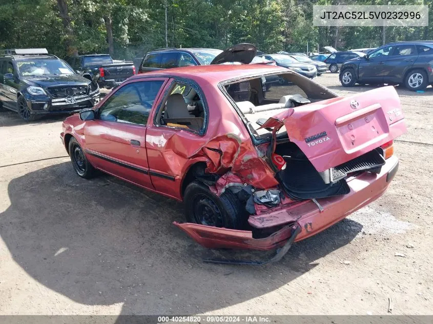 1997 Toyota Tercel Ce VIN: JT2AC52L5V0232996 Lot: 40254820