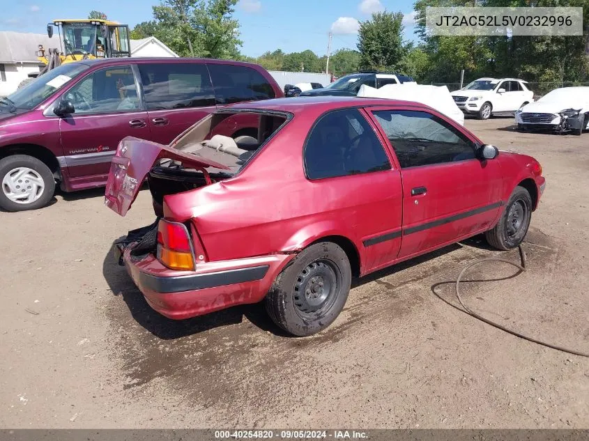 1997 Toyota Tercel Ce VIN: JT2AC52L5V0232996 Lot: 40254820