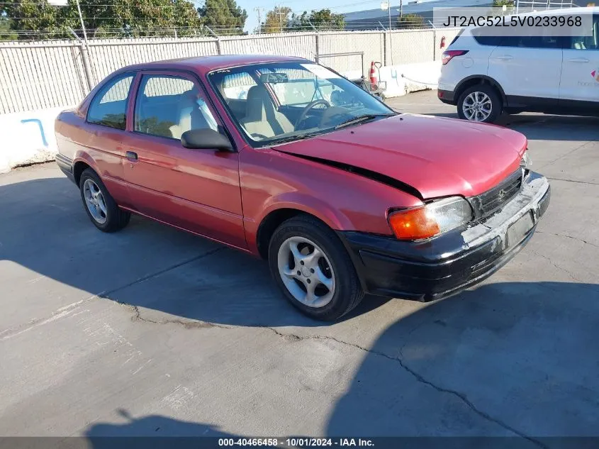 1997 Toyota Tercel Ce VIN: JT2AC52L5V0233968 Lot: 40466458