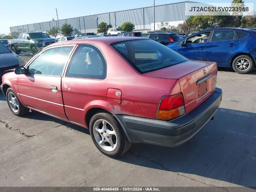 1997 Toyota Tercel Ce VIN: JT2AC52L5V0233968 Lot: 40466458