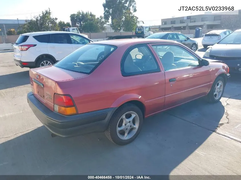 1997 Toyota Tercel Ce VIN: JT2AC52L5V0233968 Lot: 40466458